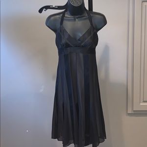 BCBGMaxAzria black silk dress